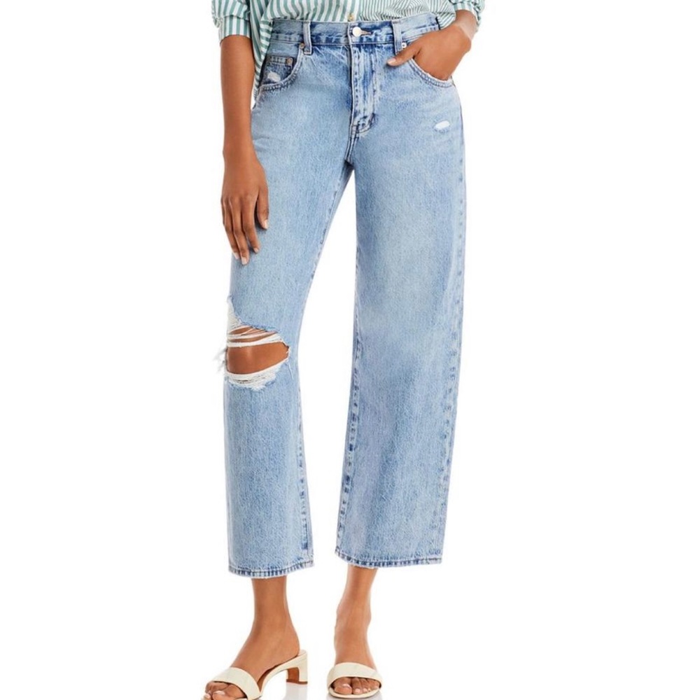 PISTOLA x Revolve Bobbie High Rise Wide Leg Jeans NEW Size 25 in Skyview